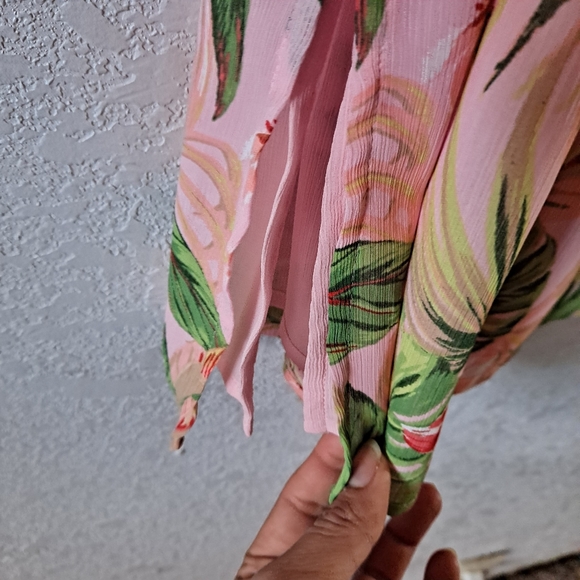 J. Jill Pink Tropical Floral Tunic - Picture 7 of 10